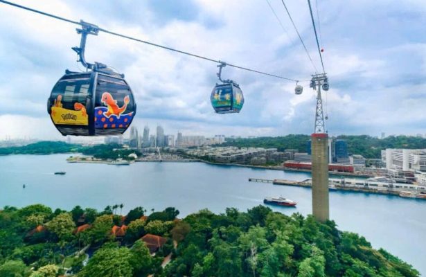 Kinh nghiệm du lịch Singapore, vé vào cổng Sentosa​ giá rẻ và cách đi cáp treo ra đảo Sentosa